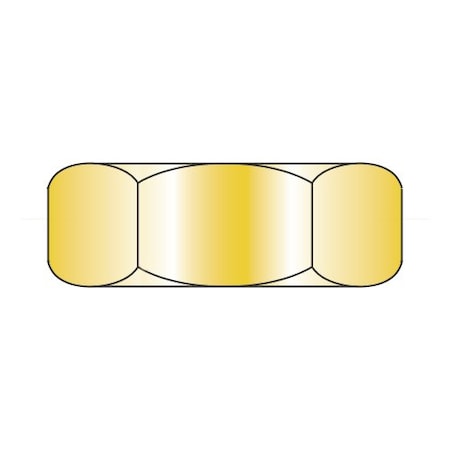 1/2-20 Hex Jam Nuts/Steel/Zinc Yellow (Carton: 1,200 pcs)